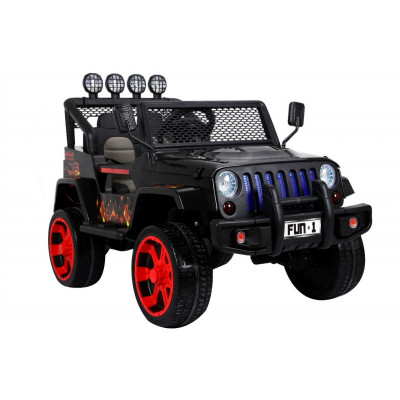 Elektrické autíčko Raptor Drifter 4x4 off road - čierno-oranžové